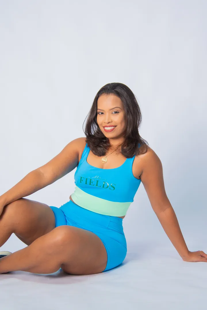 Conjunto Renata Azul e Verde